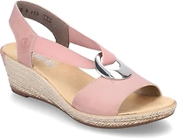 Dark Rose Wedge Sling Back