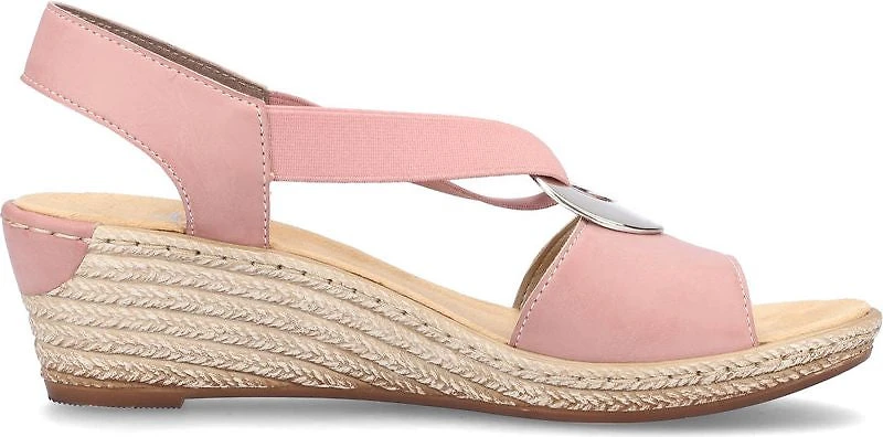 Dark Rose Wedge Sling Back