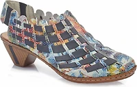 Multi Colored Woven Slingback