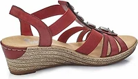 Red T-strap Sandal