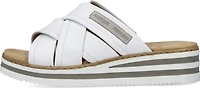 White Criss Cross Wedge Slide