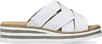 White Criss Cross Wedge Slide