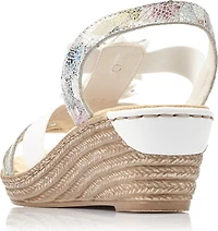 White Wedge With Flowers