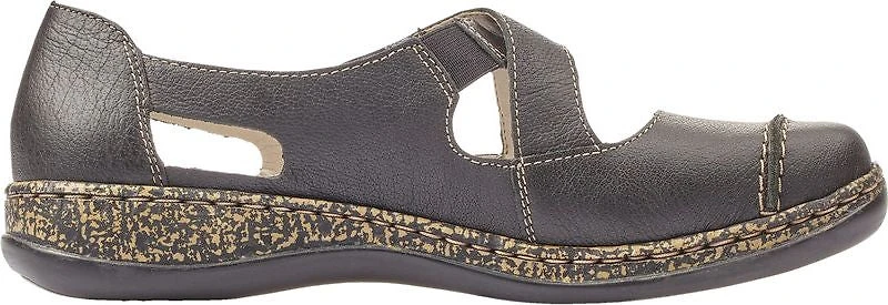 Black Criss Cross Strap Slip On