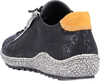 Black Lace Up With Side Zip