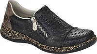 Black Perforated Side Zip