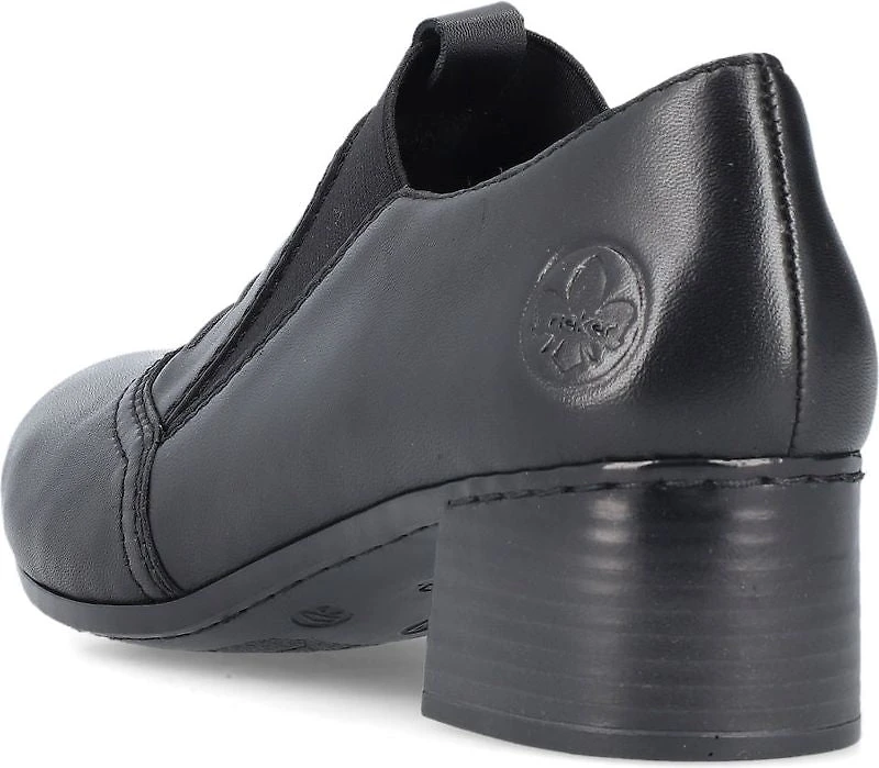 Black Slip On W Heel