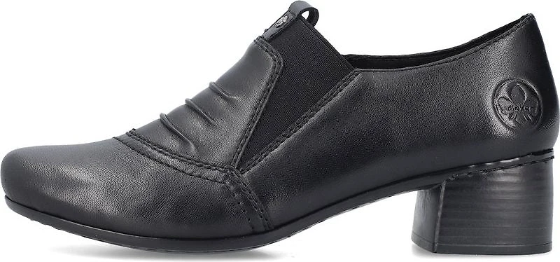 Black Slip On W Heel