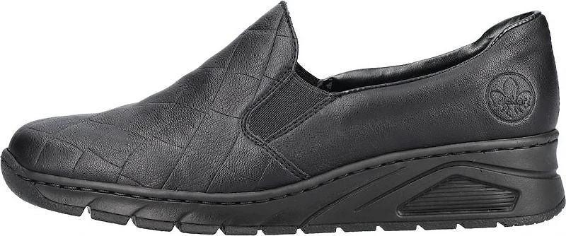Black Slip On Wedge Heel