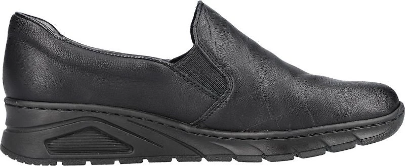 Black Slip On Wedge Heel