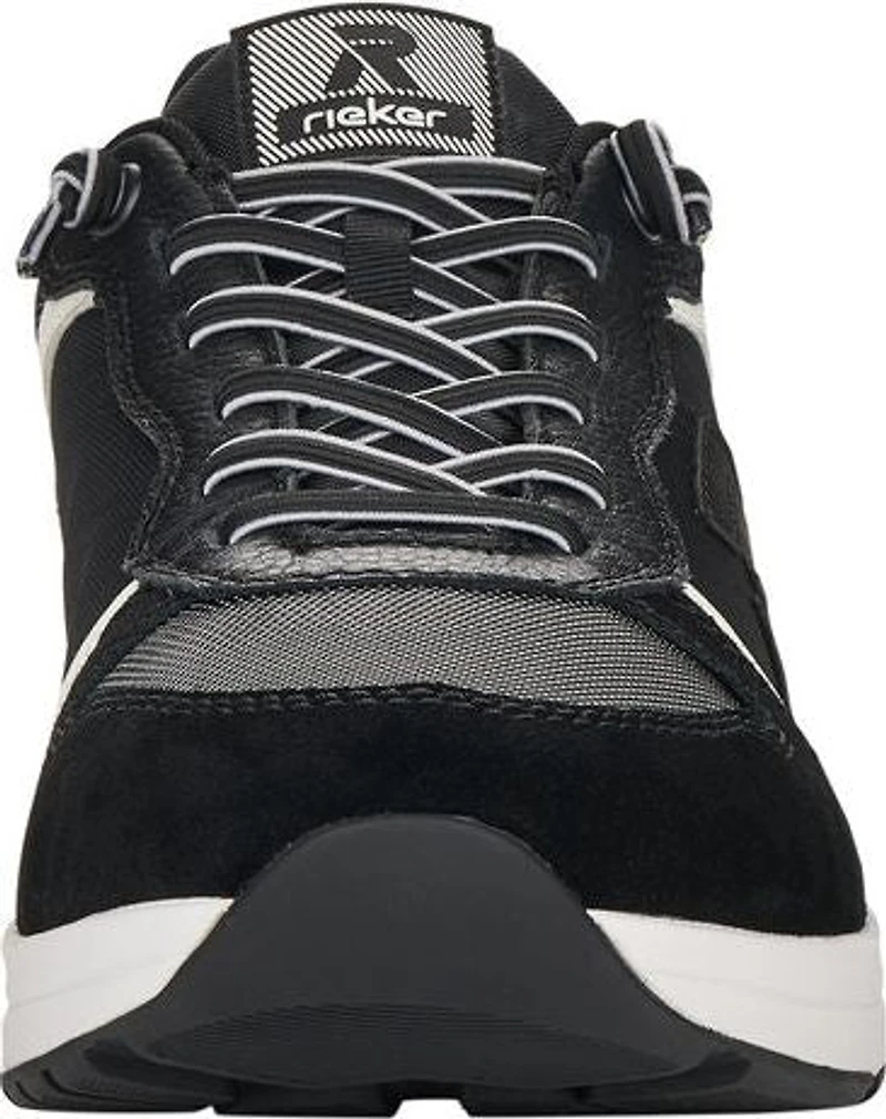 Black/Silver Lace Up