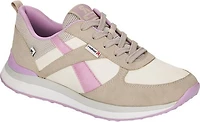 Cream/Lavender Lace Up