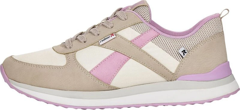 Cream/Lavender Lace Up