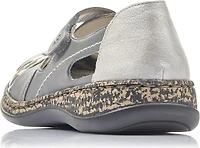 Grey Criss Cross Velcro Shoe