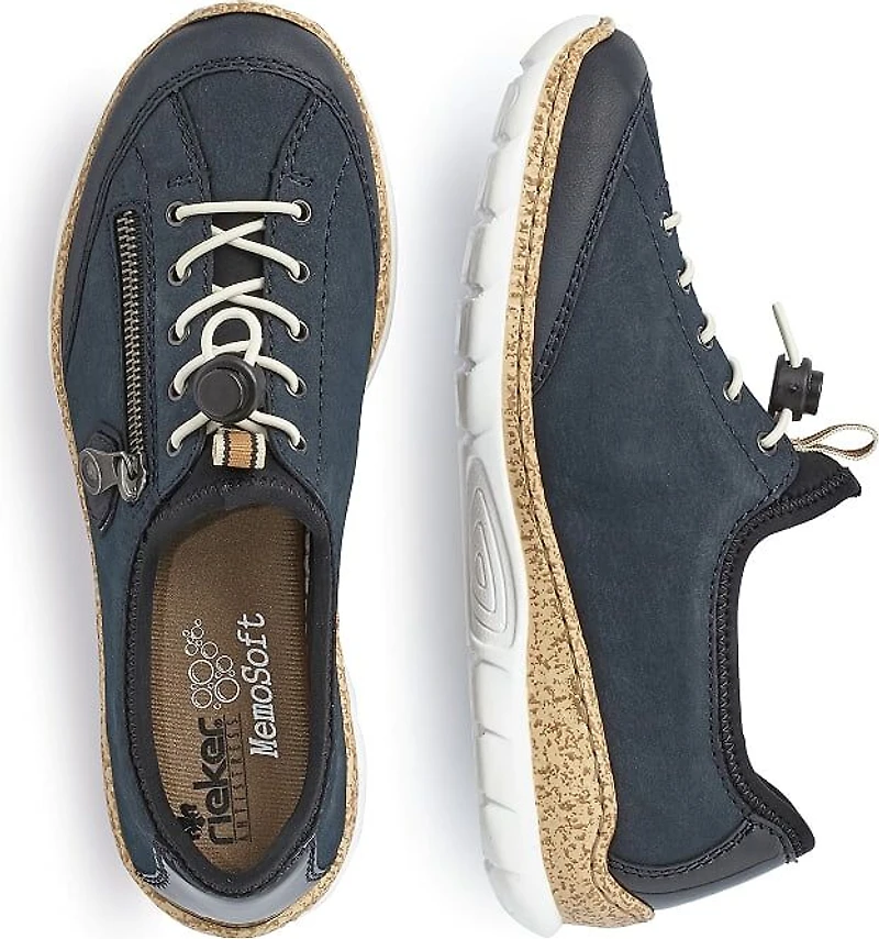 Navy Lace Up