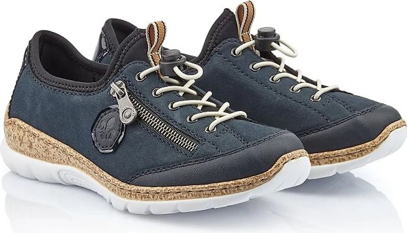 Navy Lace Up
