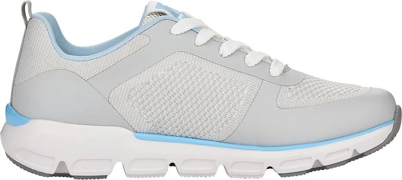 Off White/Light Blue Accent Lace Up