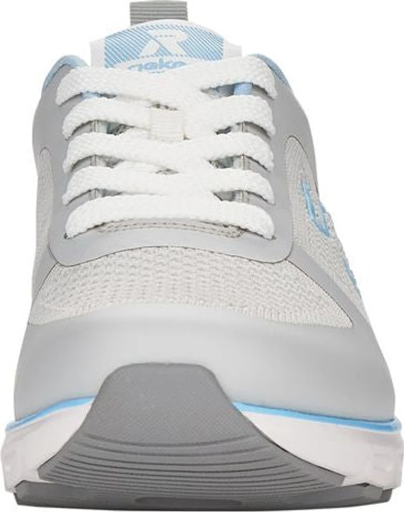 Off White/Light Blue Accent Lace Up