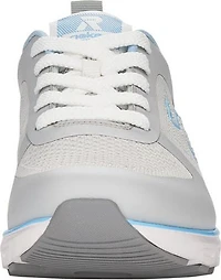 Off White/Light Blue Accent Lace Up