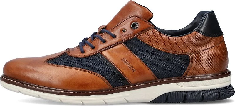 Peanut/Navy Lace Up