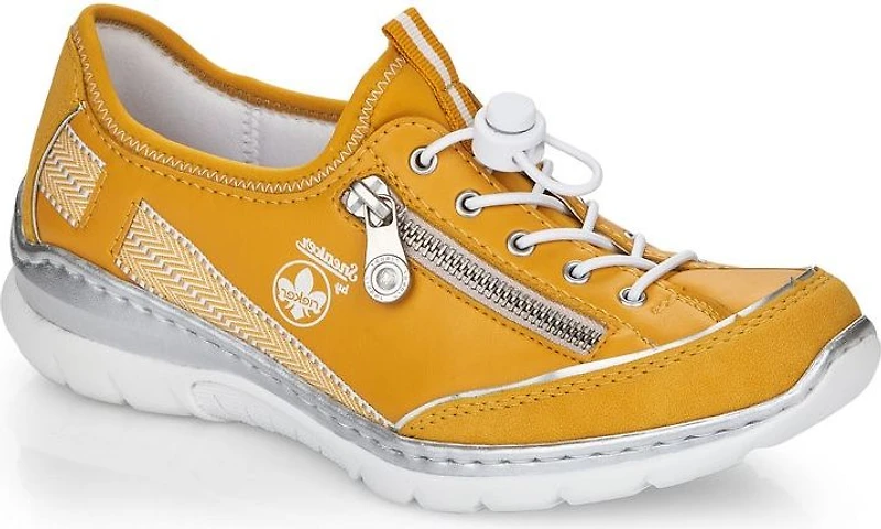 Yellow Bungee Lace Up