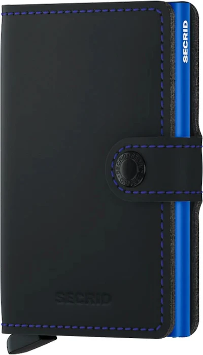 Miniwallet Matte Black & Blue