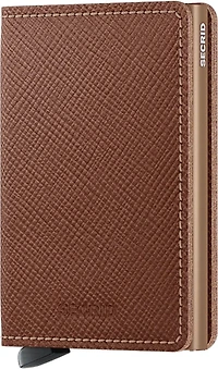 Slimwallet Saffiano Caramel