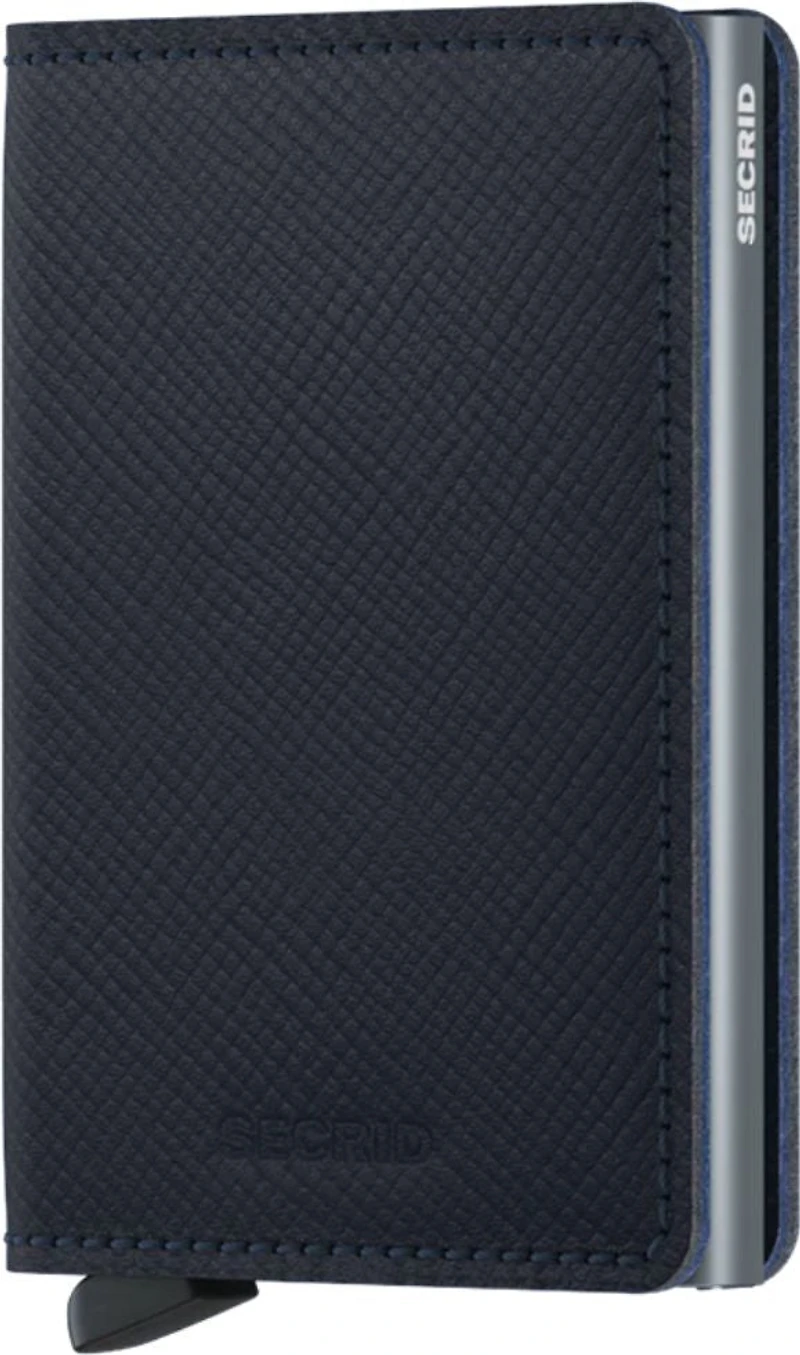 Slimwallet Saffiano Navy