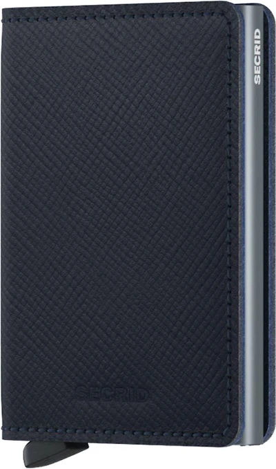 Slimwallet Saffiano Navy