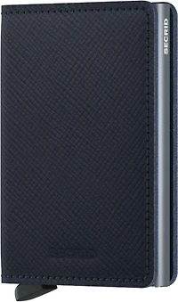 Slimwallet Saffiano Navy