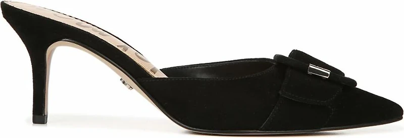 Janessa Black Kid Suede Leather