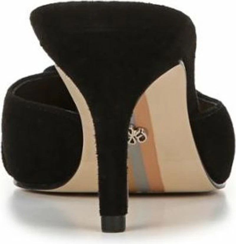 Janessa Black Kid Suede Leather