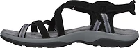 Strappy Open Toe Black Sandal
