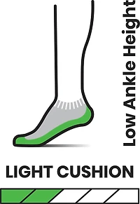 Men's Hike Light Cushion Low Ankle Medium Gray