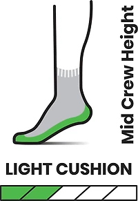 Performance Hike Light Cushion Ethno Graphic Mid Crew Lunar Grey
