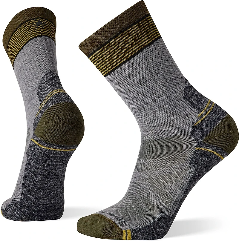 Performance Hike Light Cushion Micro Stripe Crew Grey