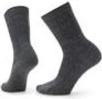 Women's Everyday Cable Crew Socks Medium Grey
