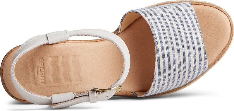 Fairwater Plushwave Wedge Ivory & Blue