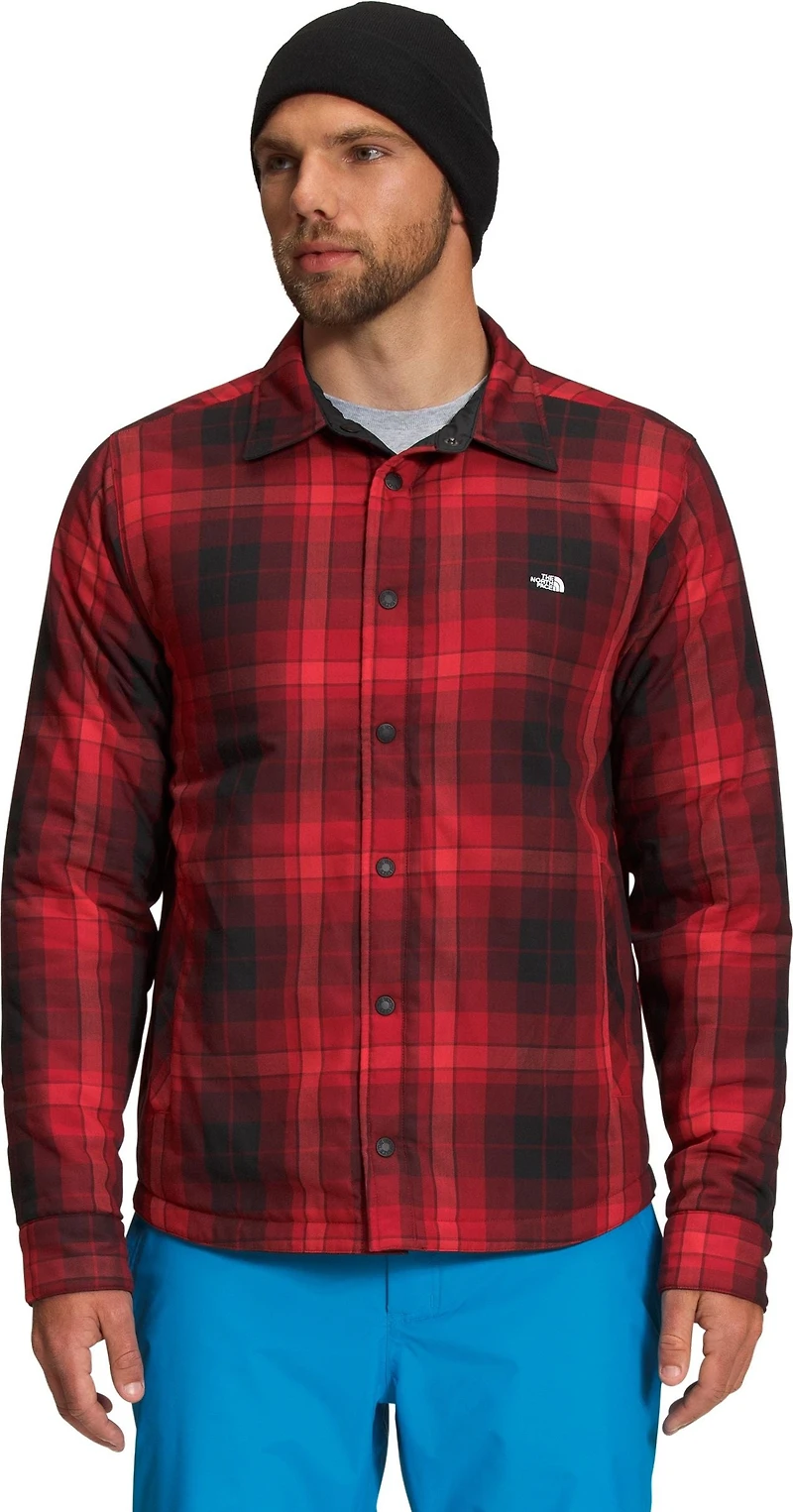 Men's Fort Point Insulated Flannel TNF Red Large Icon Plaid 2