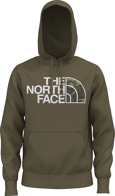 Men's Half Dome Pullover Hoodie Military Olive/Multi Color Print