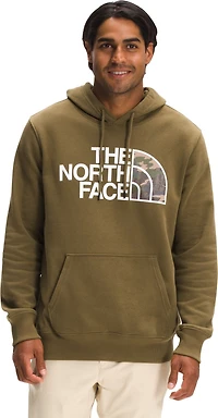 Men's Half Dome Pullover Hoodie Military Olive/Multi Color Print