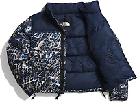 Women's 1996 Retro Nuptse Jacket Dusty Periwinkle Water Distortion Summit Navy
