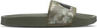 Men's Base Camp Slide III Military Olive Stripped Camo Print TNF Black
