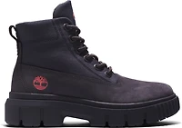 Greyfield Leather And Fabric Boot Dark Grey