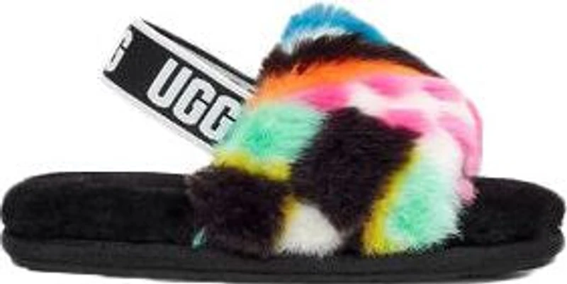 Toddler Fluff Yeah Slide Checks Black