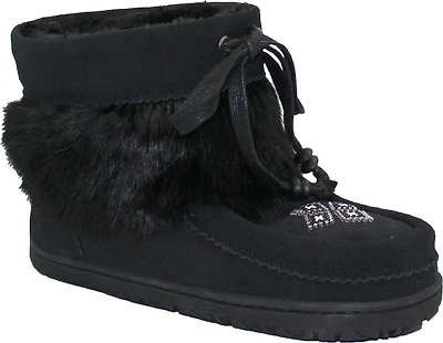 Short Black Suede Mukluk