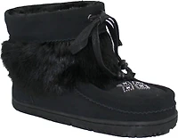 Short Black Suede Mukluk