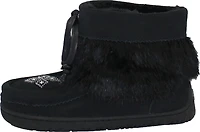 Short Black Suede Mukluk