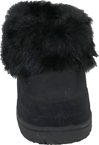 Short Black Suede Mukluk