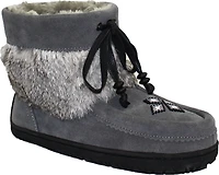 Short Charcoal Suede Mukluk